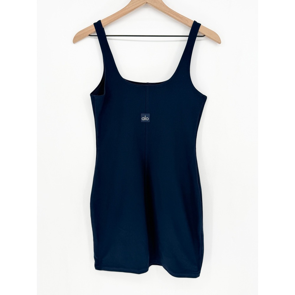 ALO Yoga Navy Blue Bodycon Mini Dress - Picture 4 of 11